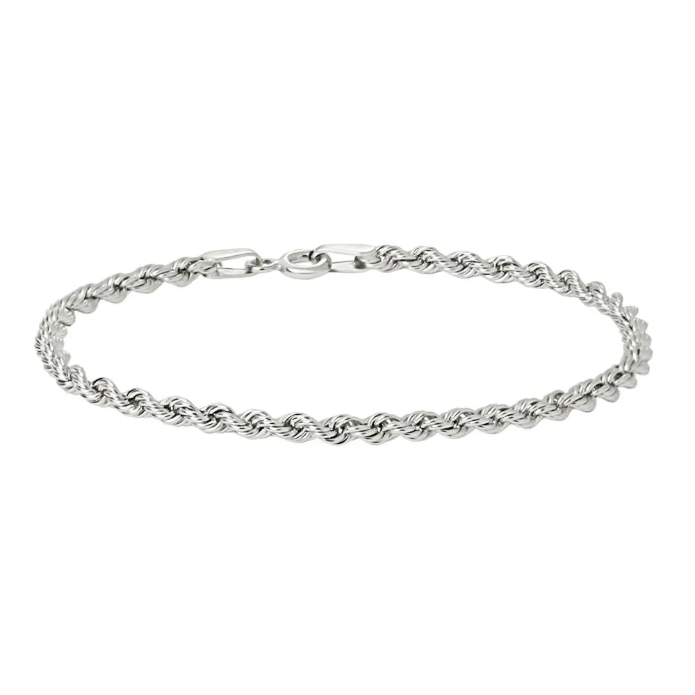 Bracciale Catena Colette Oro Bianco 375/1000 Maglia Corda 16 cm 1416635