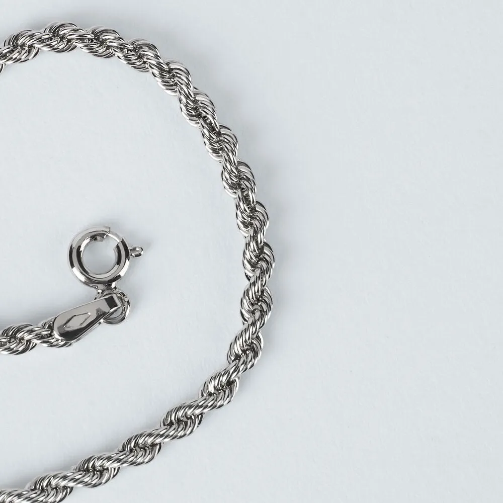 Bracciale Catena Colette Oro Bianco 375/1000 Maglia Corda 16 cm 1416635