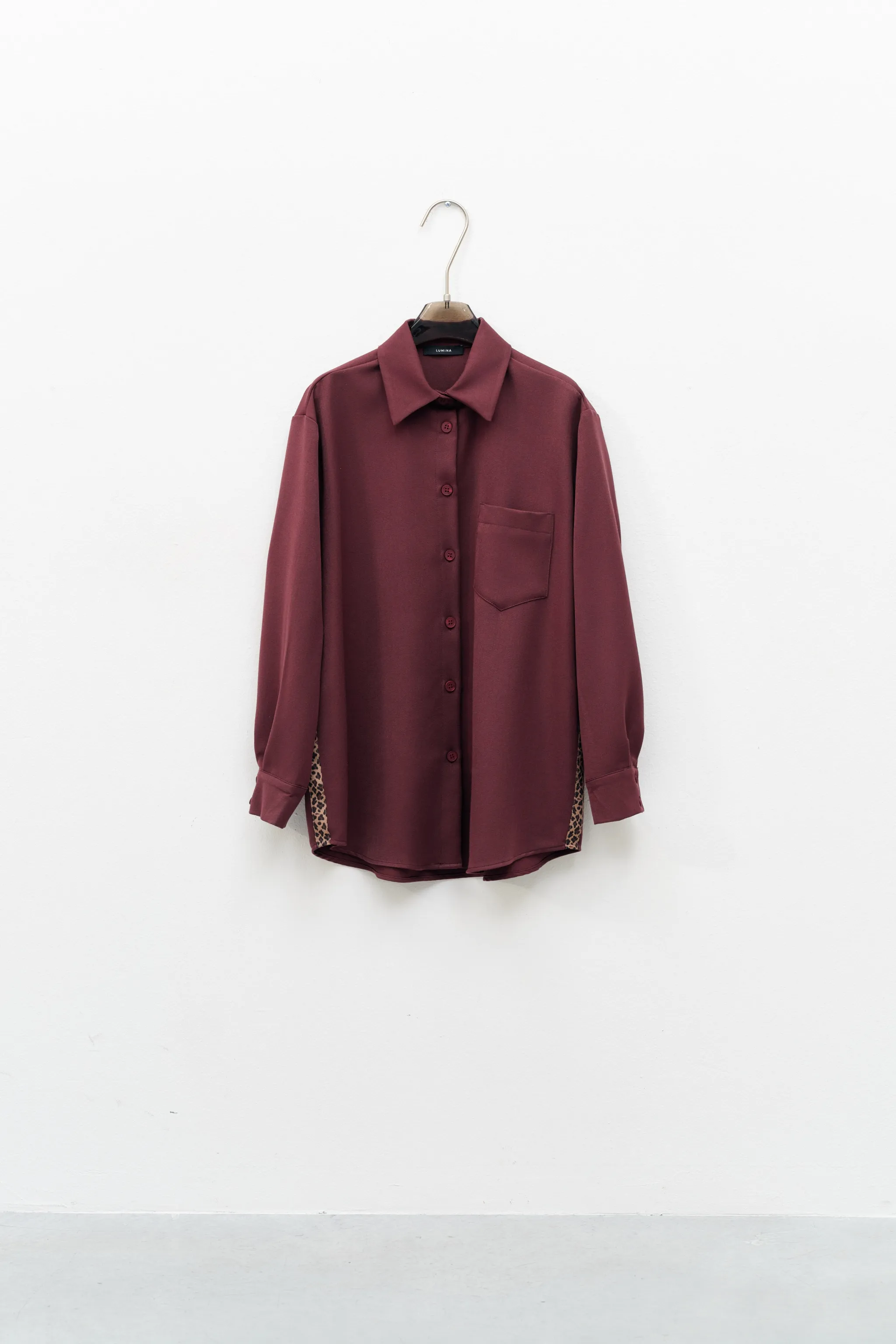 CAMICIA CON INSERTO MACULATO