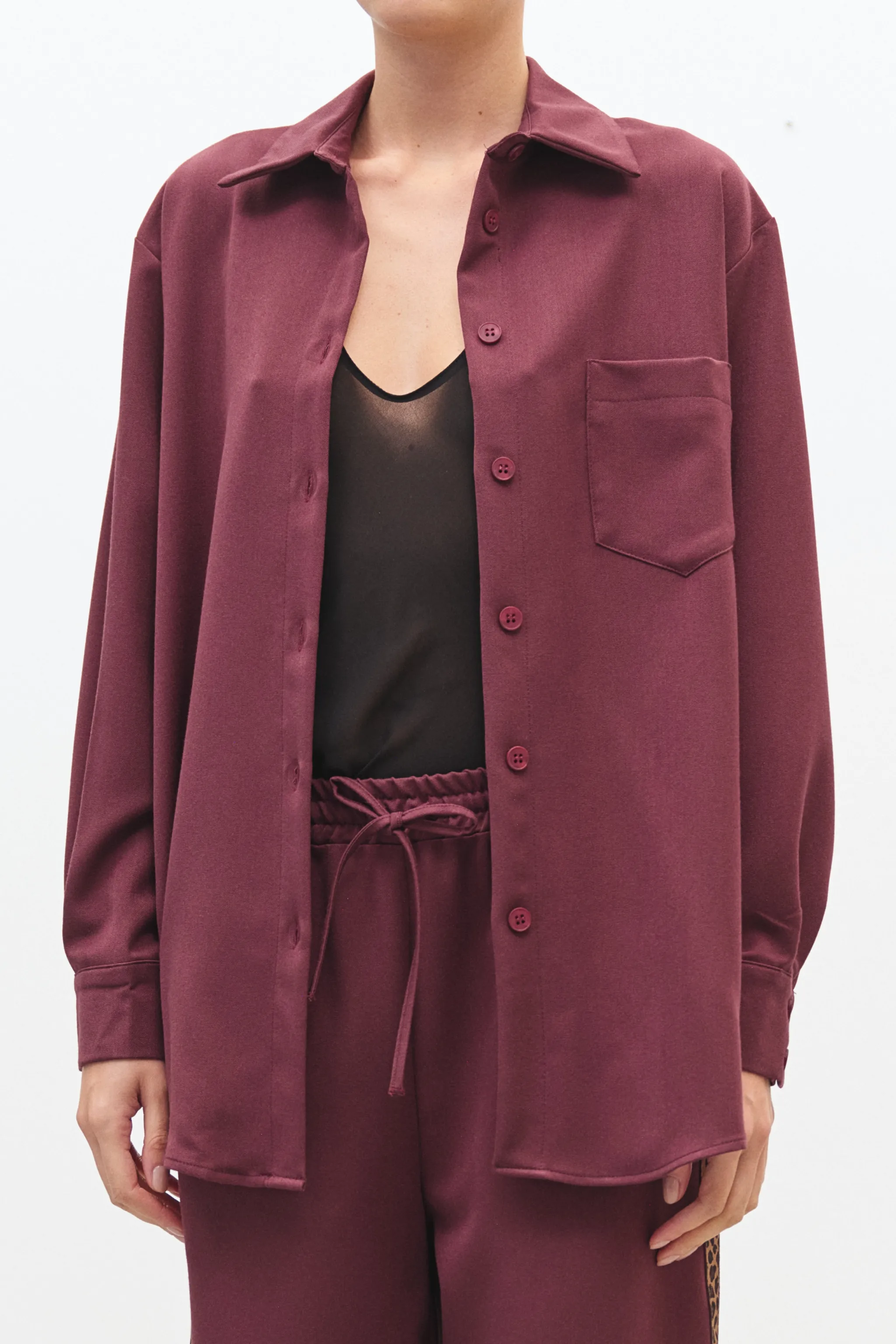 CAMICIA CON INSERTO MACULATO