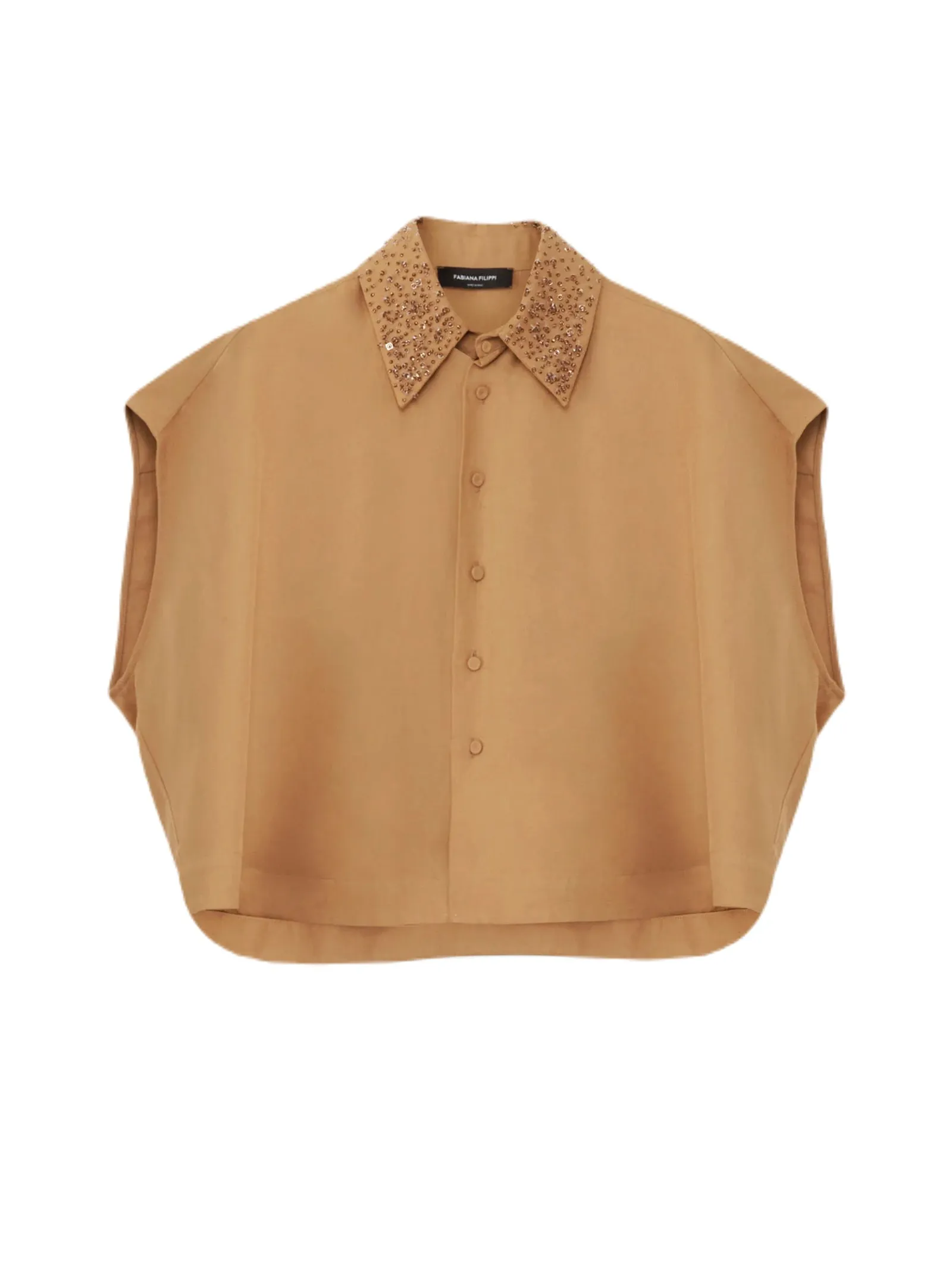 CAMICIA CROP LINO  FABIANA FILIPPI DONNA CAD274F241D5441255