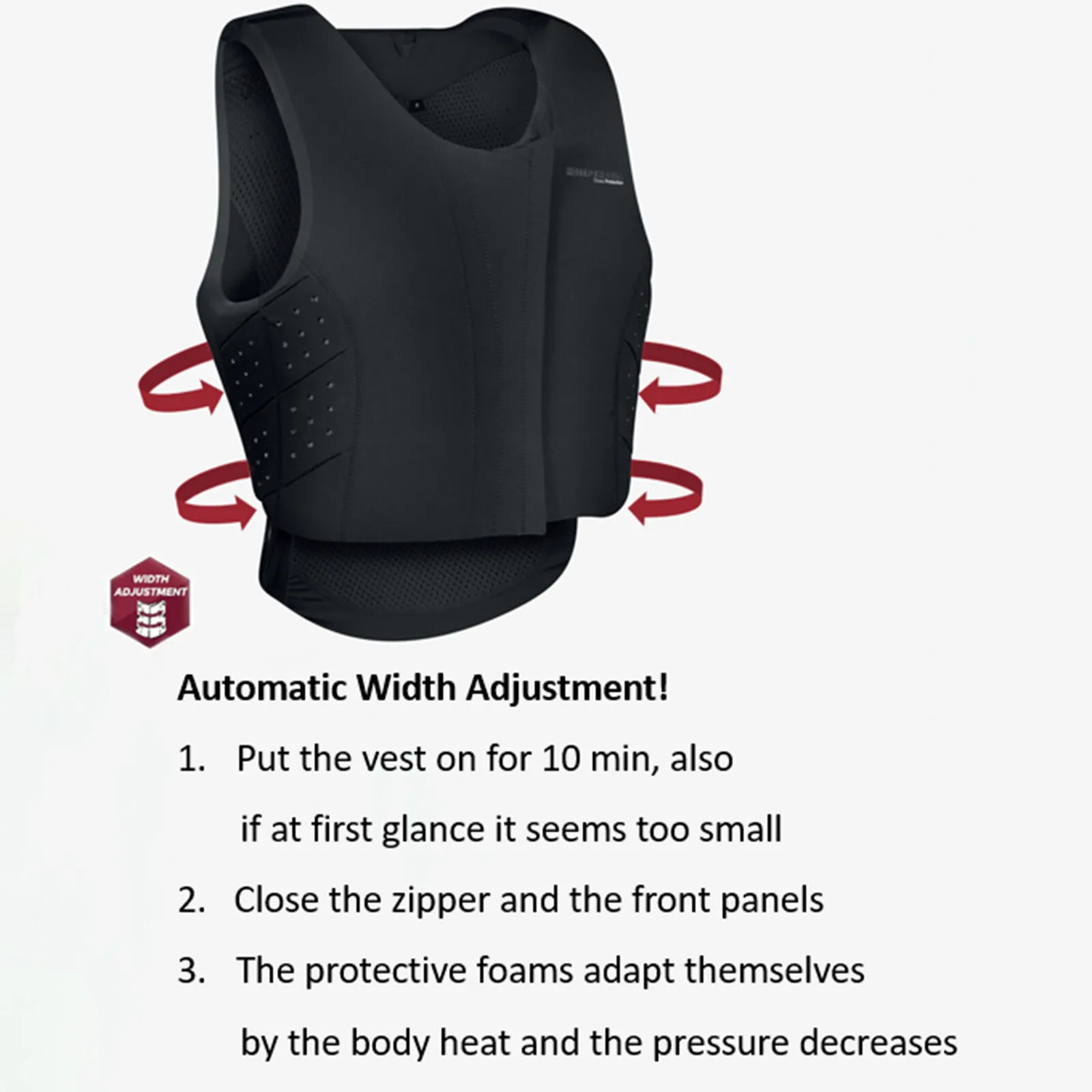 Gilet di sicurezza Komperdell frontzipp Vestibilità regolare