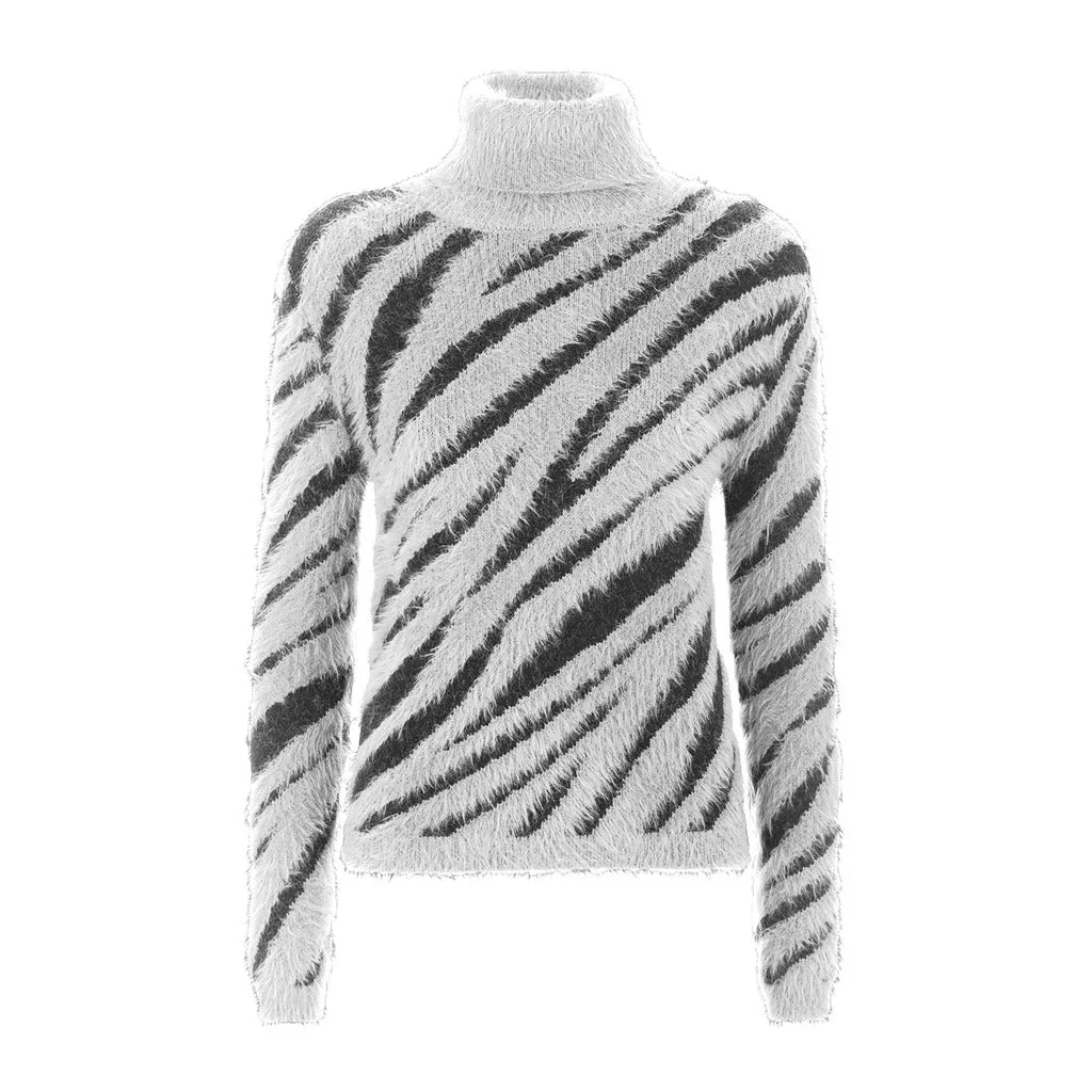 Imperfect maglione dolcevita multicolore   