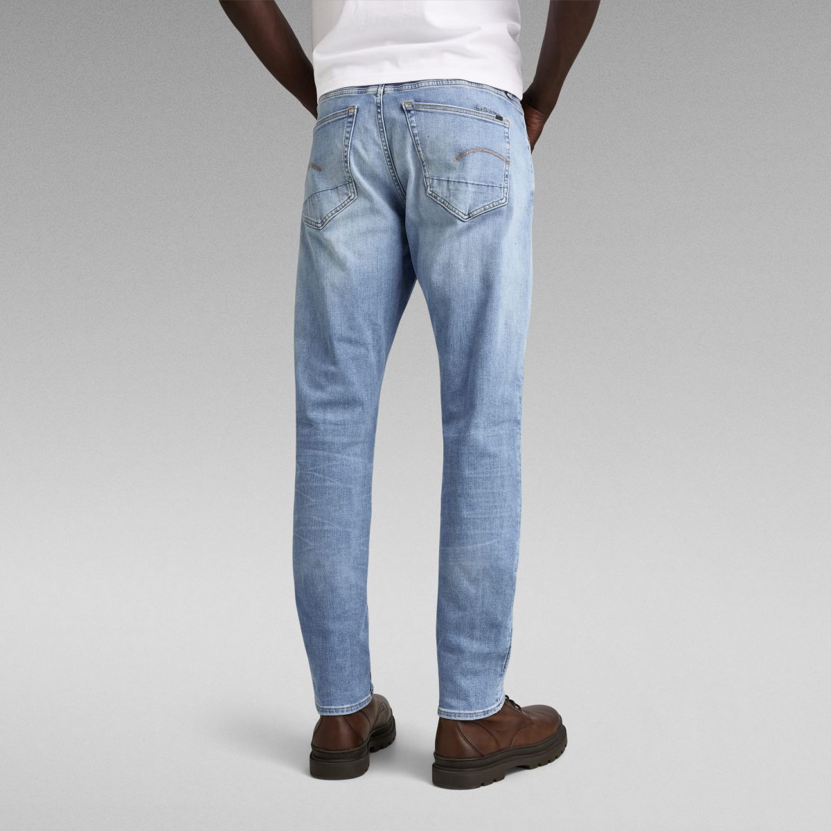 JEANS Uomo G-STAR 51001 8968 8436 - 3301 SLIM LT INDIGO AGED