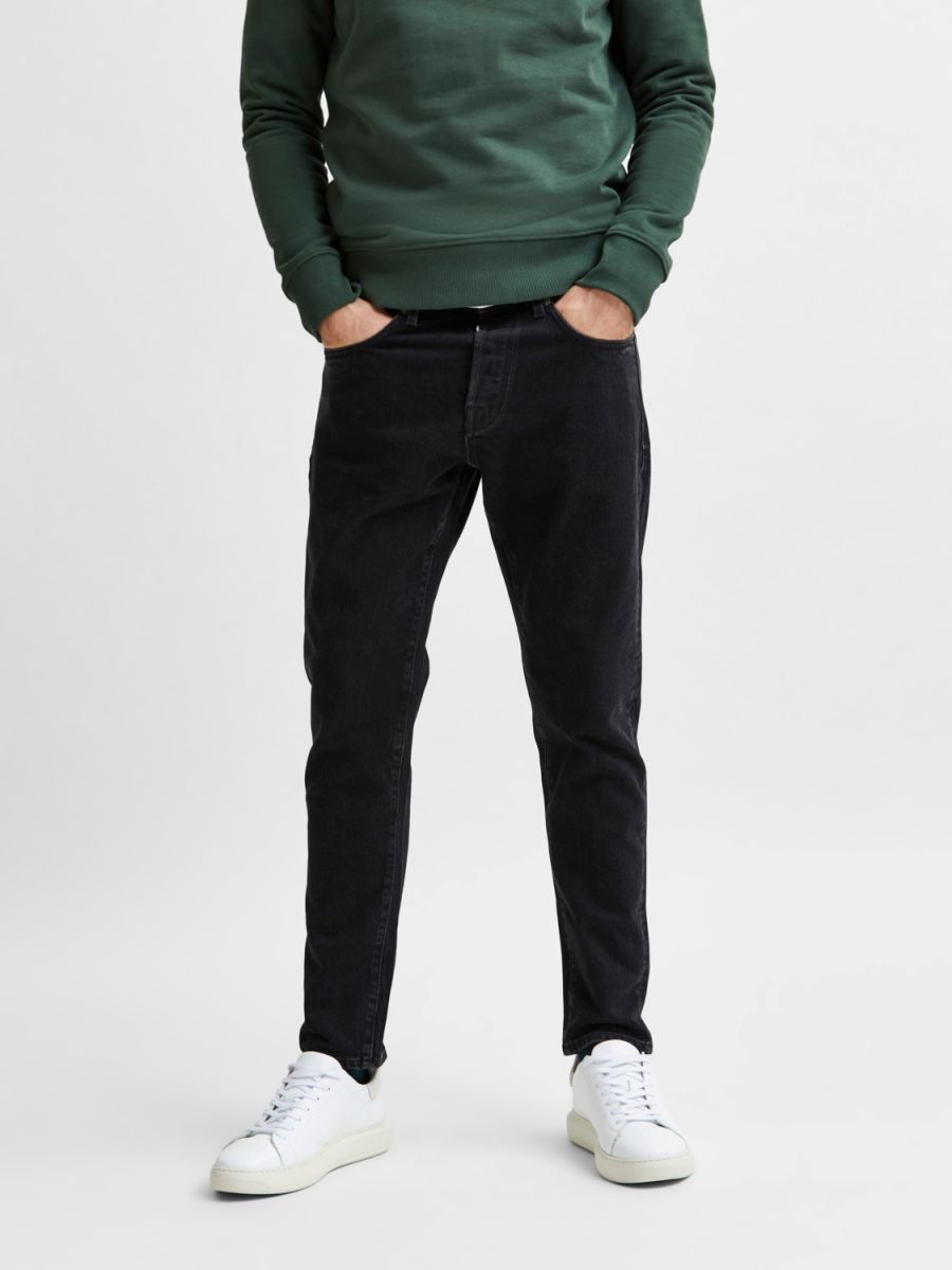 JEANS Uomo SELECTED 16080475 DENIM BLACK