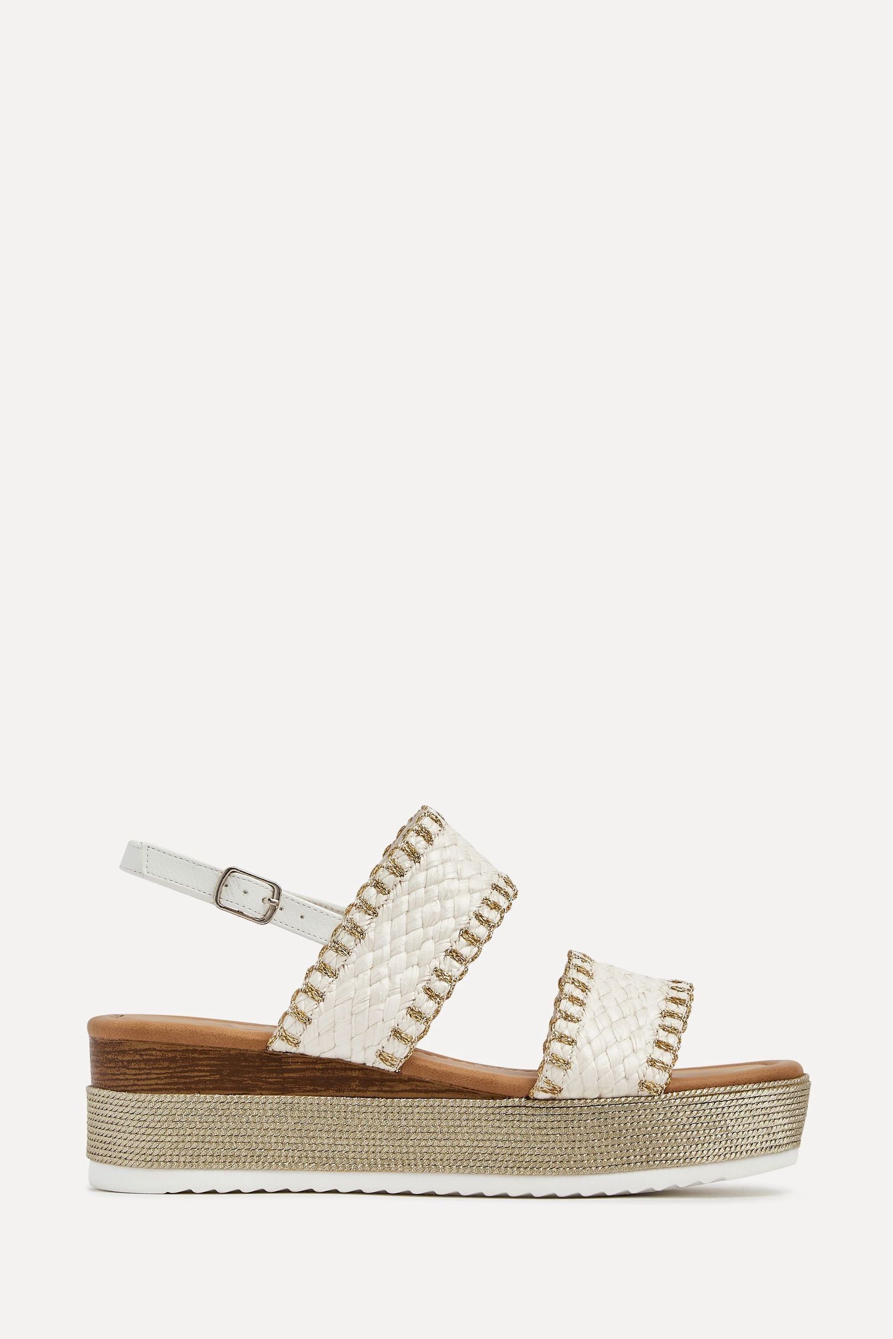 Linzi - Willow - Zeppe con zeppa e due cinturini stile espadrillas