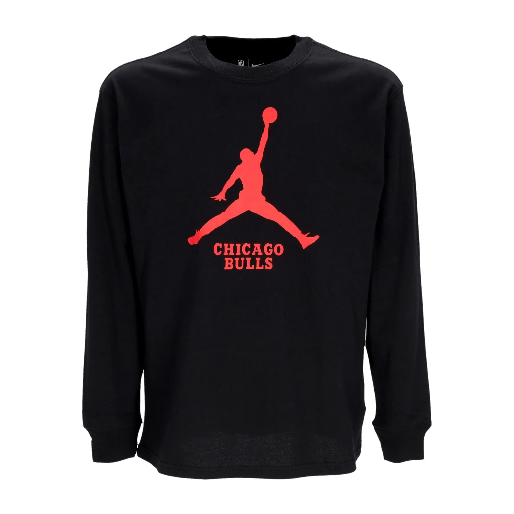 Maglietta Manica Lunga Uomo Nba Essentials L/s Tee Chibul Black