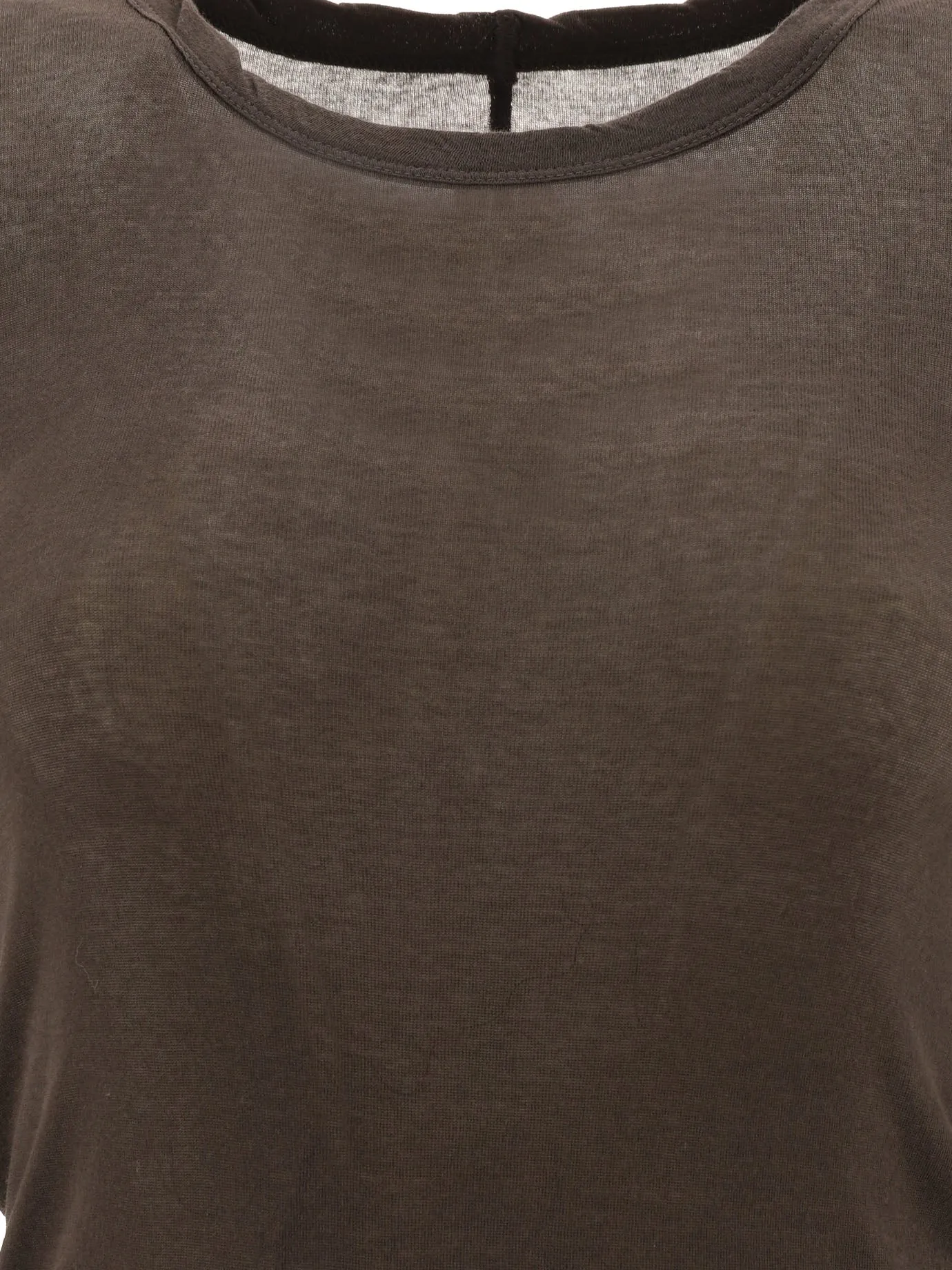 Maglietta Rick Owens con orlo crudo