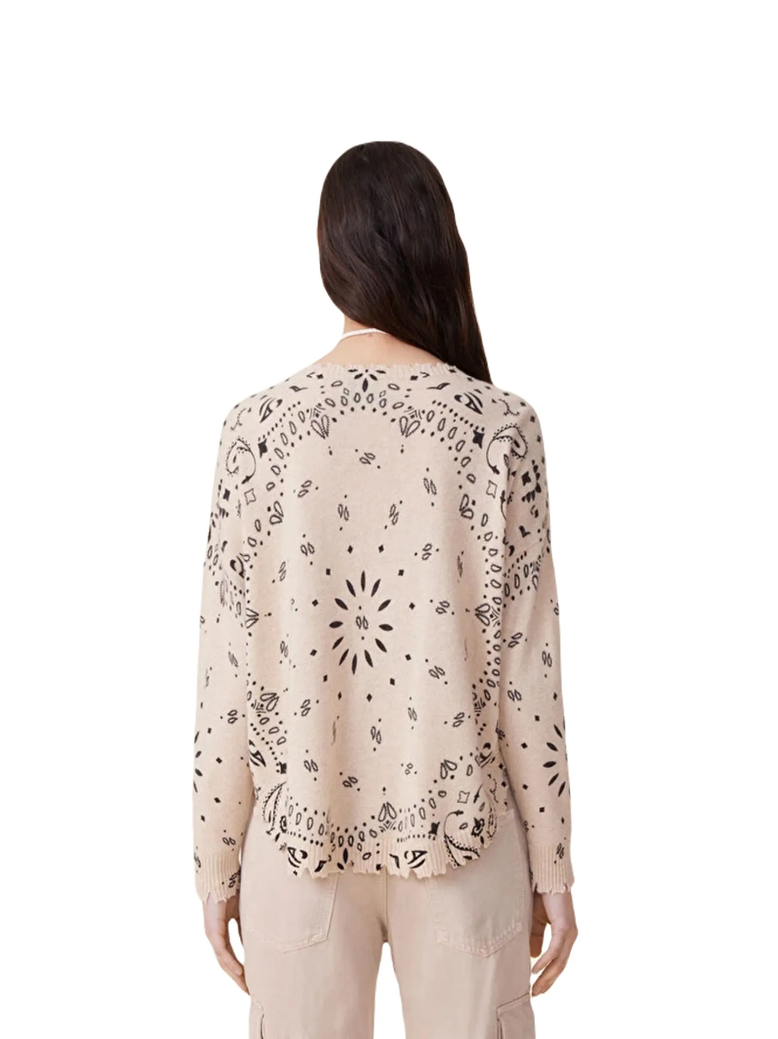 MAGLIONE STAMPA BANDANA KUJTENDONNA MELABANDANA 2238