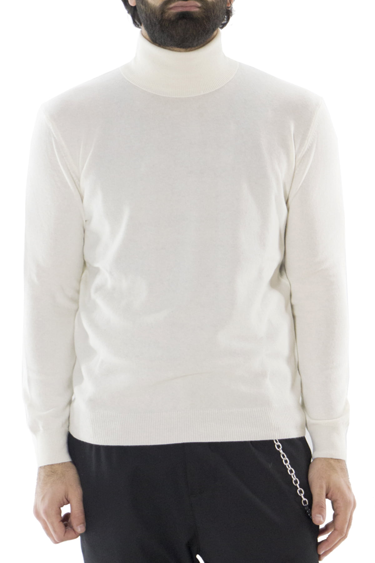 Maglione uomo Collo Alto in cashmere slim fit made in italy invernale
