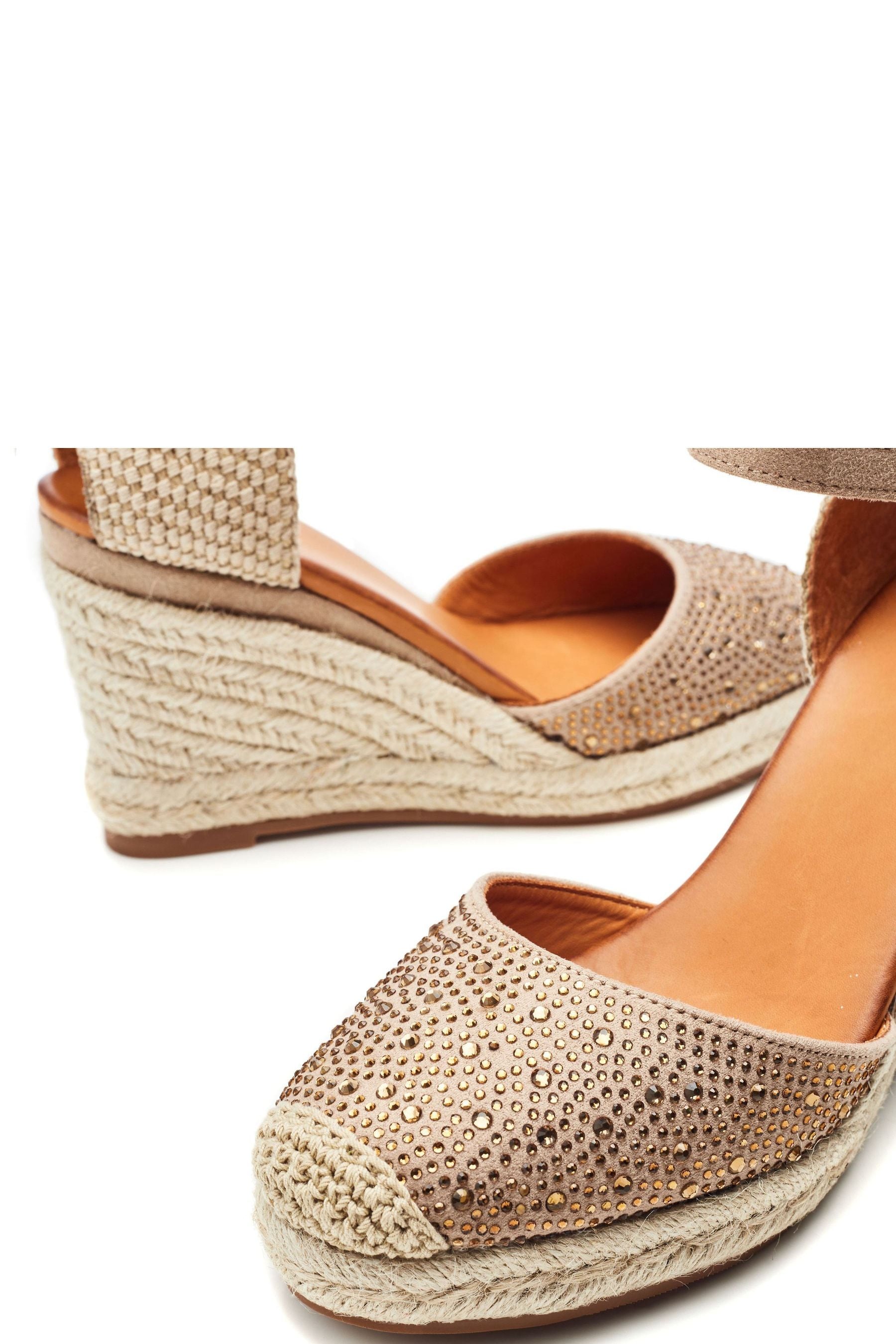 Moda in Pelle Naturale - Willo - Glitz - Zeppe stile espadrillas sfumato