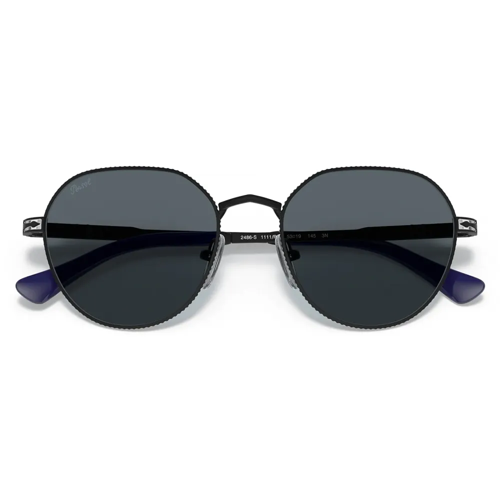 Persol - PO2486S - Nero/Argento / Blu - Occhiali da Sole - Persol Eyewear