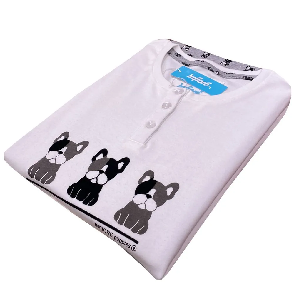pigiama da donna caldo cotone 865 serafino infiore 