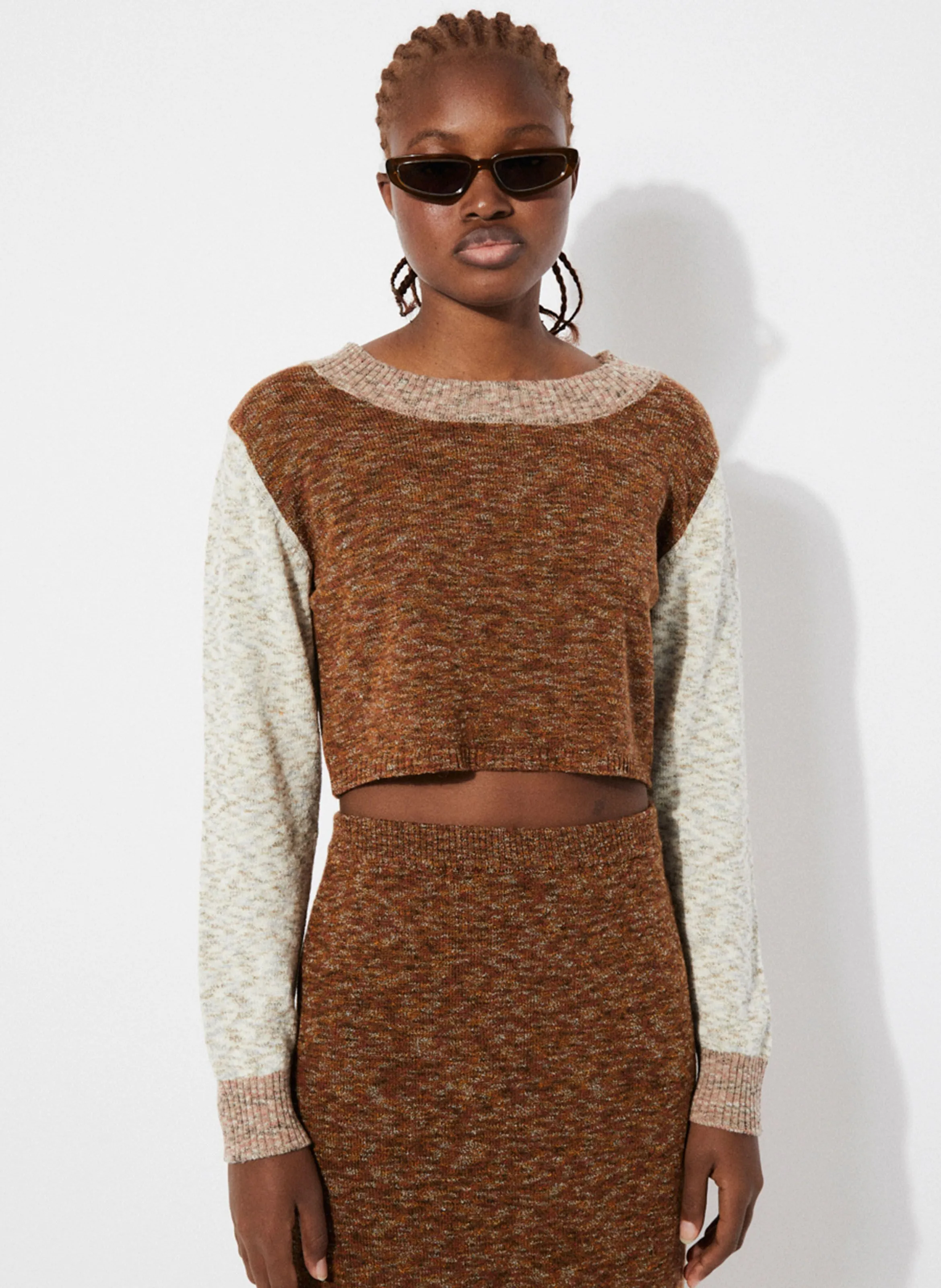  RITA ROW   CABUS - Maglione corto diritto | Blu