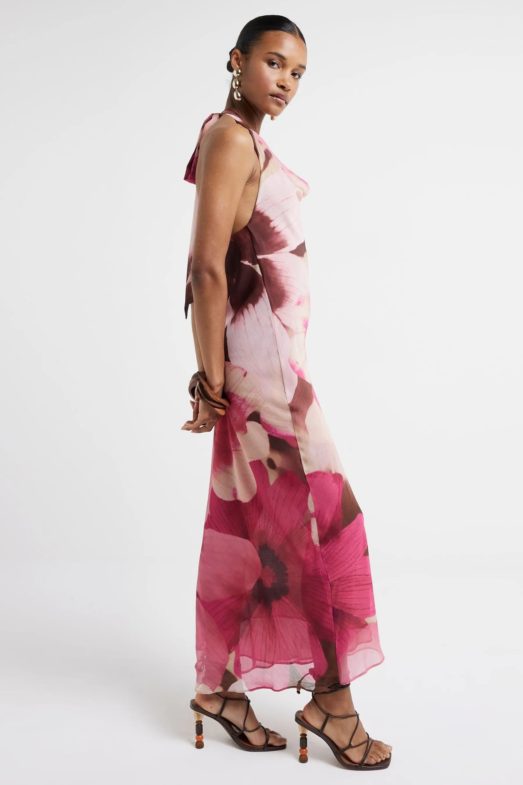 River Island con scollo all'americana - Abito longuette con allacciatura