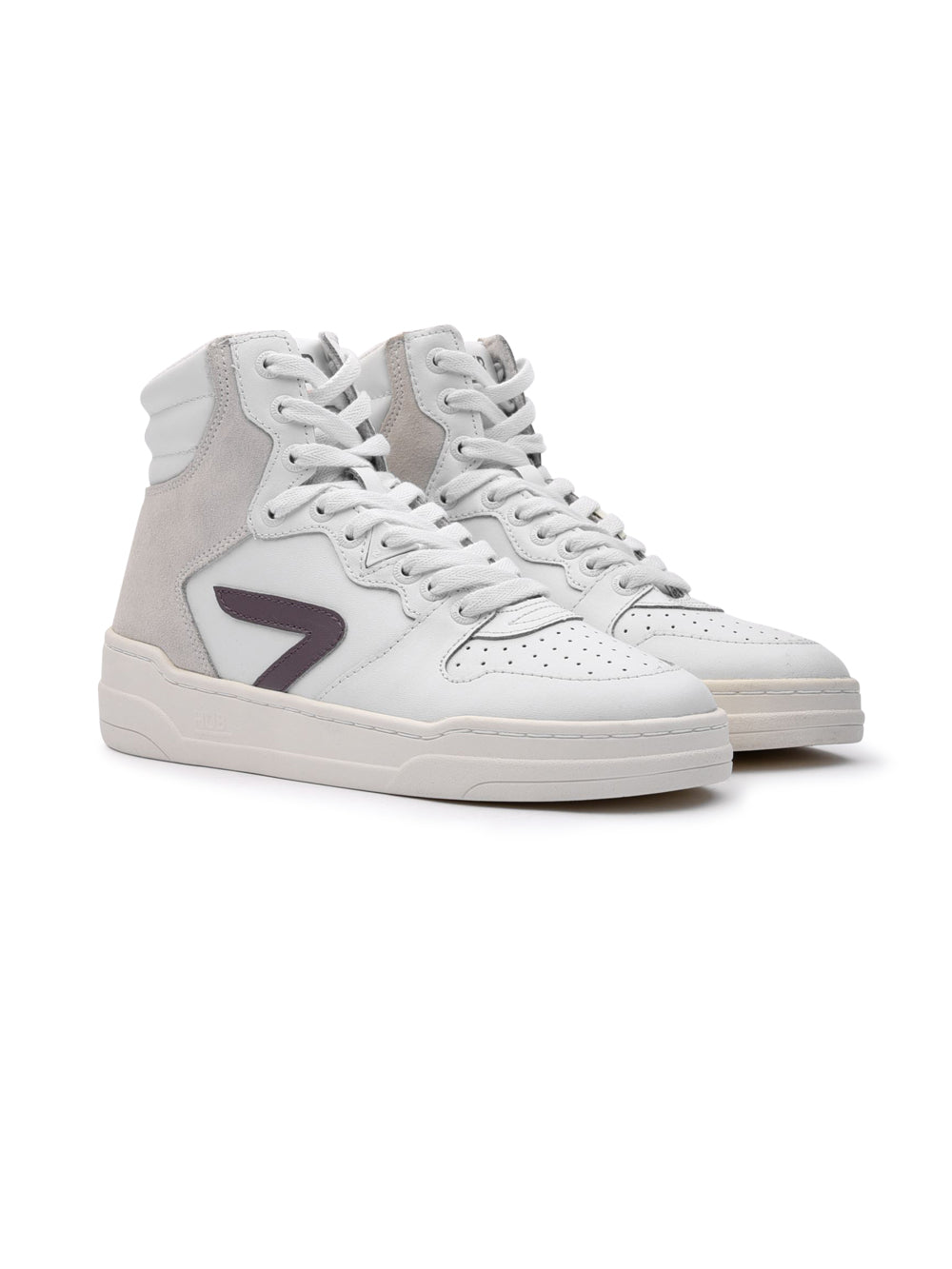 Sneakers Alte Donna COURT-Z HIGH Bianco baffo scuro