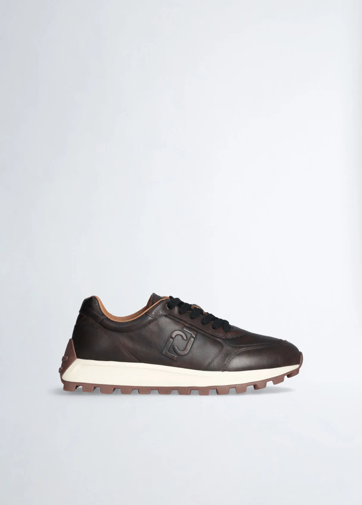 Sneakers da uomo in pelle spazzolata
