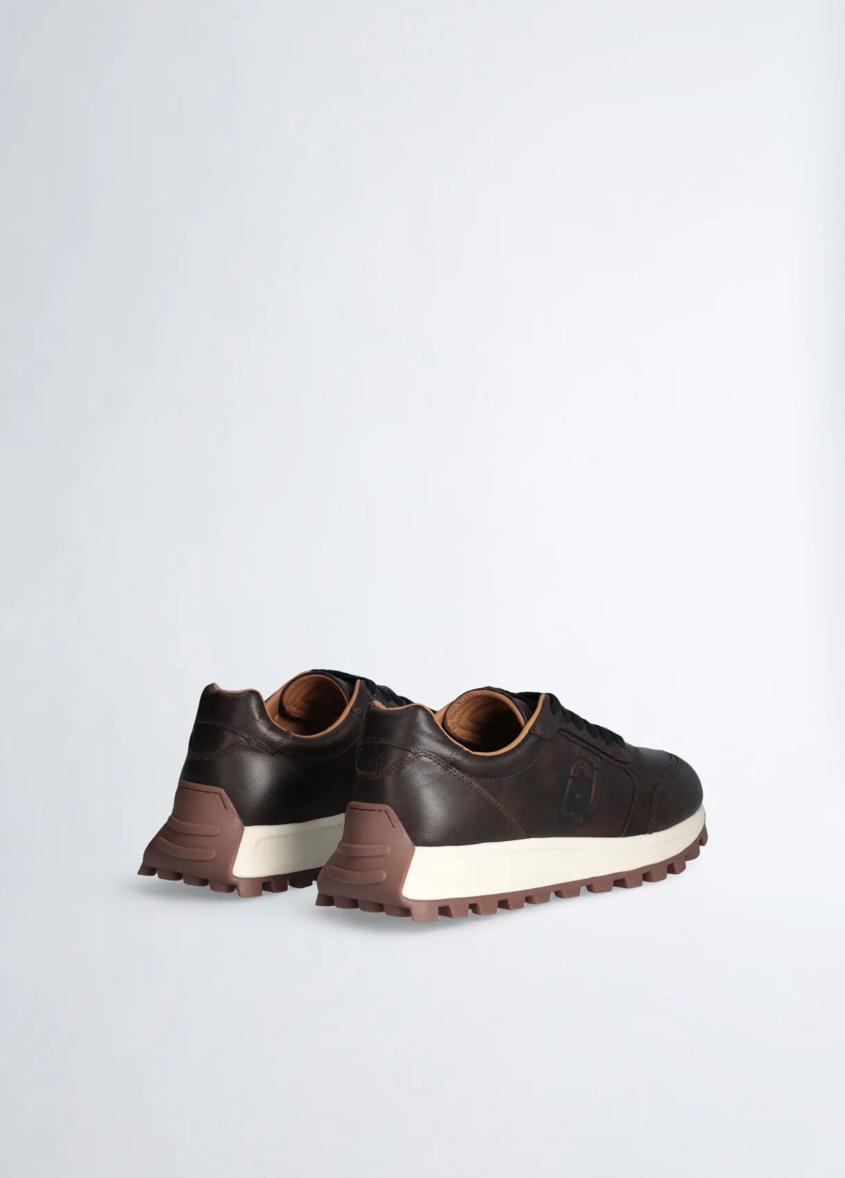 Sneakers da uomo in pelle spazzolata