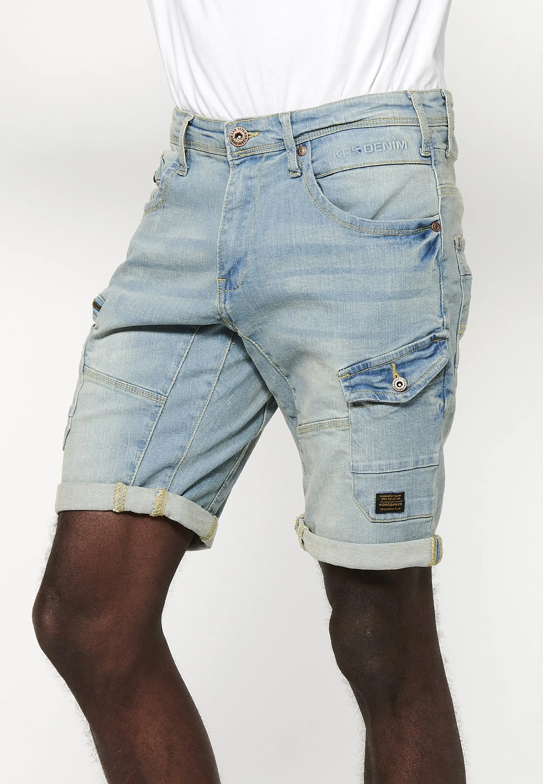 STRETCH REGULAR FIT - Shorts di jeans
