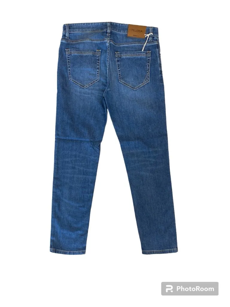 TELERIA ZED jeans uomo lavaggio medio MARK ZIP